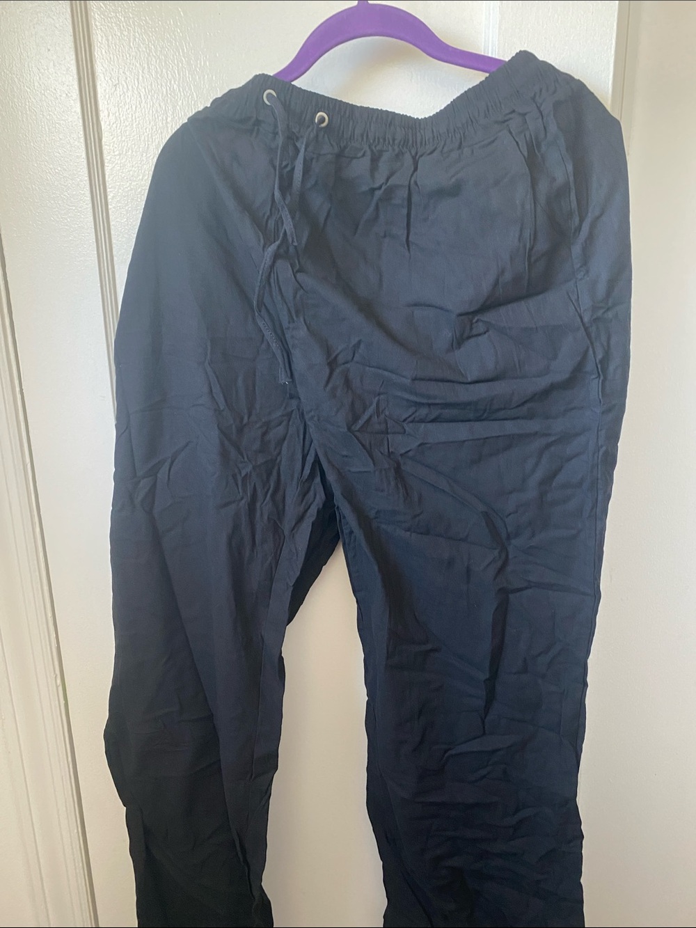 Men's Black Drawstring Casual Pants xl